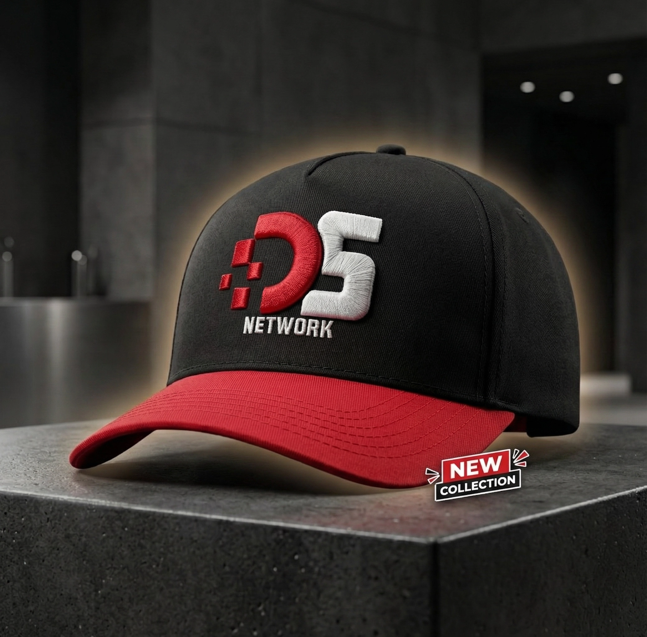 NETWORK Red & Black Cap